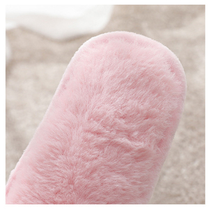 Pantoufles de <span class=keywords><strong>mariage</strong></span> en fourrure moelleuse, personnalisées et chaudes pour femmes, cadeaux d'enterrement de vie de jeune fille, fête à la maison, confortables, pour mariée et demoiselle d'honneur - Product Image 4