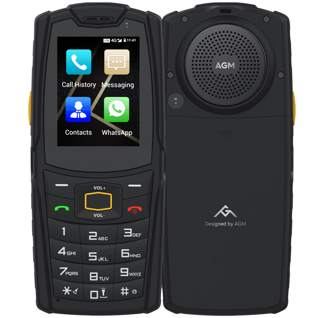AGM M7 Feature Phone 2+16GB LTE CDMA Dual SIM Quad Core 2500mAh 4G Smartphone 2.4" LCD 60Hz Phone