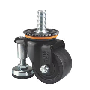 Super Heavy 3in Gimbal Wheel Caster mit geringer Schwerkraft Nylon-Brems platten rollen Kugellager Richtungs schaft montage - Product Image 3