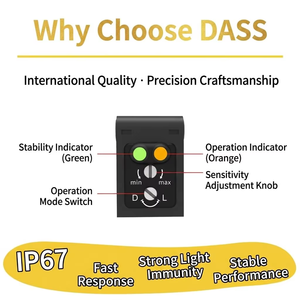 DASS DS-GLS31 Photoelectric Sensor Wholesale M8 Connector <strong>Background</strong> Suppression Switch BGS IP67 Anti-interference NPN/PNP - Product Image 2
