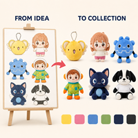 Collection de mini-poupées en peluche mignonnes en gros : chats, pandas, animaux et personnages en peluche pour cadeaux de détail