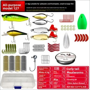 Ensemble de leurres souples artificiels <span class=keywords><strong>en</strong></span> acier inoxydable pour la pêche au crapaud et au poisson-serpent, kit complet - Product Image 6