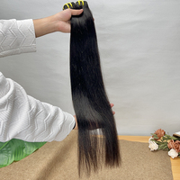 Paquetes al por mayor de cabello humano virgen sin procesar, liso, tipo Yaki, 100% cutícula alineada, doble trama, cabello vietnamita relajado