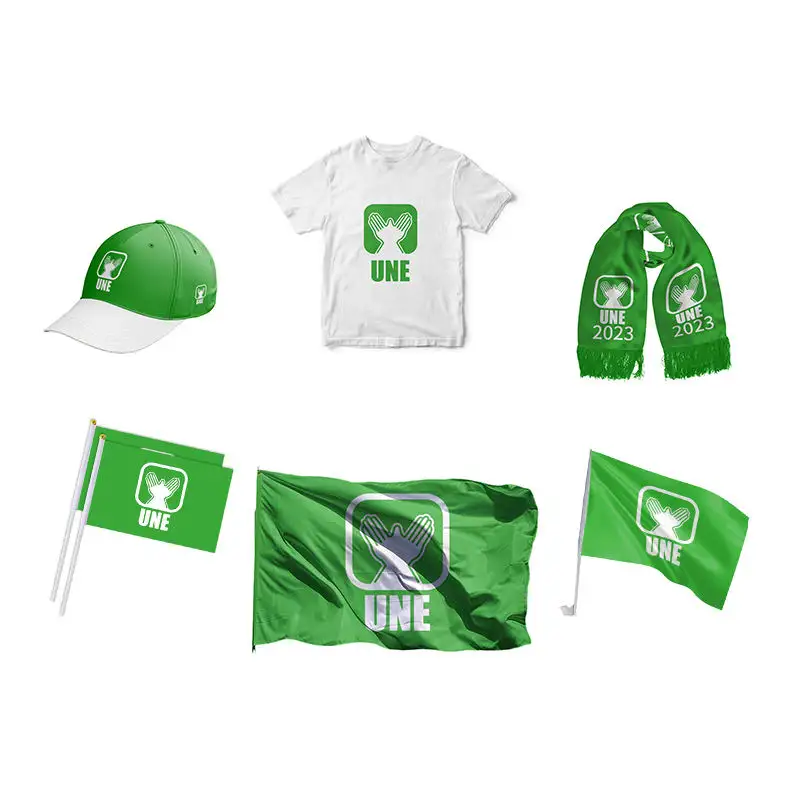 Huiyi Custom Guatemala Elección General Camisetas Bandera Banners Sombrero Toda la campaña del partido Anuncio artículo Banderas de mano Gorra de béisbol