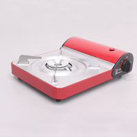 Réchaud de camping au propane et au butane léger, portable, coupe-vent, en acier inoxydable, conception monobloc, fourni par l'usine