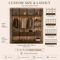 Système d'étagères modulaires personnalisées avec cadre en aluminium et étagères en bois pour chambre, bureau, bibliothèque