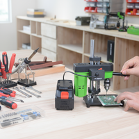 Mini perceuse de table 110V/120V en alliage MINIQ BG-5178, batterie au lithium, capacité de mandrin 0,6-6,5 mm, 100W, 1400-2800 tr/min