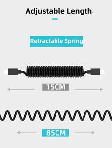 สายดาต้ามัลติฟังก์ชั่น60W 3A ชุดอะแดปเตอร์ Type-C <span class=keywords><strong>เป็น</strong></span> Type-C พร้อมสายแปลงแจ็คเก็ตพีวีซี0.5M - Product Image 6