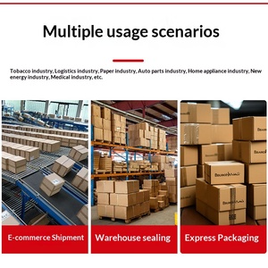 Máquina Automática para Envolver con Cinta Adhesiva, para Empaquetado de Cartones en Fábricas, Comercio Electrónico y Envíos Express, Máquina de Sellado y Flejado - Product Image 6