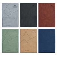 Carnet de notes en cuir PU rigide avec logo personnalisé, 6 couleurs, format A5/B5, pour cadeaux d'entreprise, vente en gros