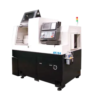 AK164 China Best Professional living tools two spindle swiss type cnc lathe machine