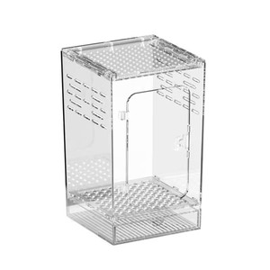 Üstün Havalandırmalı Akrilik Sürüngen Yaşam Alanı 20x20x30cm Ağaç Yaşamı Teraryumu Çöl Manzarası Kurulumu ve Evcil Yılanlar için - Product Image 4