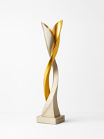 Trophée Créatif Branche Dorée Feuille de Jade Personnalisé en Métal, Cristal et Résine avec Texte Gravé – Récompenses d'Entreprise pour Réunions Annuelles