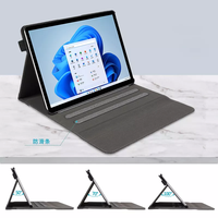 Étui en cuir à rabat à Texture tissée pour Microsoft Surface Pro 11 10 9 8 7 6 5 4 3 housse de tablette magnétique pour Surface Go 1 2 3