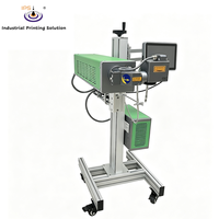 Mesin Koder Laser CO2 Terbang Industri IPS-LC60 F MG 60W 12000mm/s untuk Penandaan Kode QR Keaslian Komponen CPU Elektronik