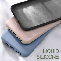 Casing Ponsel Silikon Lembut, Penutup Ponsel Silikon Cair untuk Oppo A5S AX7 A52 A31 A53 A9 A5 2020 RENO 2Z 3 Find Realme XT X2 GT Neo 7 8 Pro