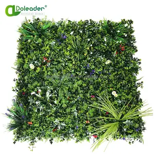 جدار نباتات عمودية من Doleader ديكور داخلي جدار نباتات صناعية خلفية جدار عشب أخضر ديكور