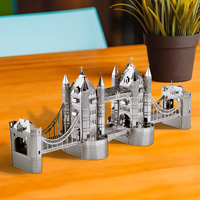 Rompecabezas Metálico 3D del Puente de la Torre de Londres de Piececool, Kit de Modelo para Ensamblar, Manualidad Educativa para Adultos, Regalo