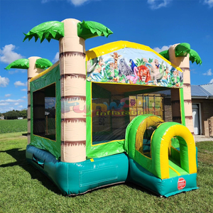 บ้านลมเป่าลมสำหรับเด็กเล่นกลางแจ้ง รูปแบบทรอปิคอล - Product Image 1