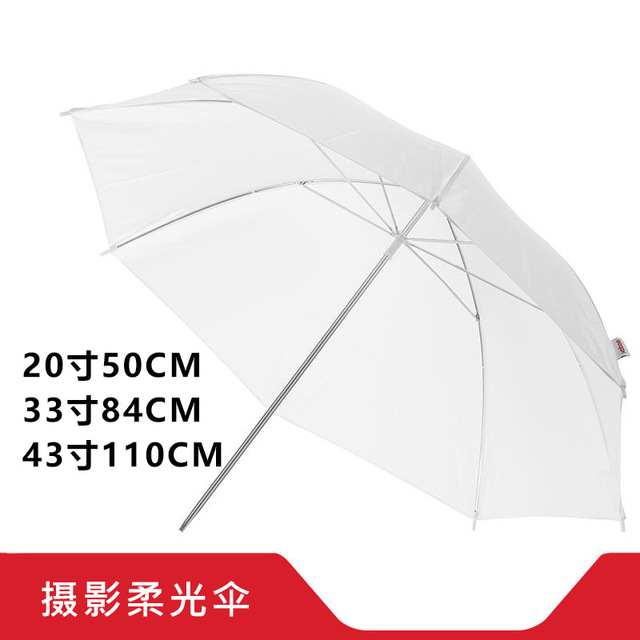 Hot 20 Inch 33 Inch 43 Inch White Equipment Umbrella Photography Fold Photo Shoot Umbrella for Photo and Video