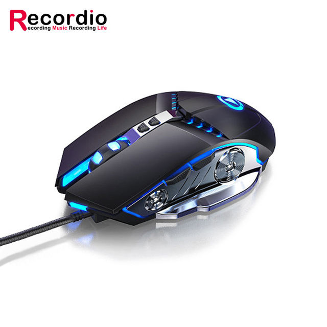 USB Wired Silent Gaming Mechanical Mouse 7 Color LED Breathing Light Backlight Mice 3200DPI for PC Laptop Computer Game
