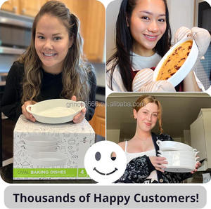 Plats de cuisson ovales <span class=keywords><strong>à</strong></span> gratin pour four Casseroles <span class=keywords><strong>à</strong></span> gratin en céramique avec poignées pour servir, petite mini cocotte oblongue, - Product Image 2