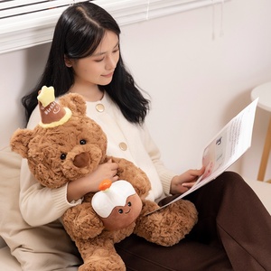 Nuovo premio morbido farcito <span class=keywords><strong>buon</strong></span> <span class=keywords><strong>compleanno</strong></span> orsi di peluche giocattoli per bambini ragazze Custom orsacchiotto giocattolo - Product Image 4
