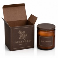 Boîtes à bougies en gros avec impression de logo, dimensions personnalisées sur mesure pour l'emballage de bougies de marque