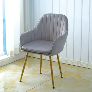 Bon marché, meubles de salon, chaise en velours à mi-dossier, pieds plaqués or, <span class=keywords><strong>fauteuil</strong></span> de loisirs, <span class=keywords><strong>fauteuil</strong></span> - Product Image 4