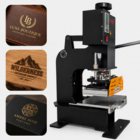 Machine de marquage à chaud manuelle robuste avec table coulissante, contrôle numérique, pour le gaufrage de logos sur cuir, boîtes cadeaux et acrylique, et le bronzage
