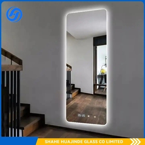 Smart <span class=keywords><strong>LED</strong></span> Light Mirror Mounted Barber Shop Möbel Glas Design mit Make-up-Tasche für die Badezimmer dekoration - Product Image 6