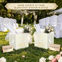 Lot de 2 paniers lumineux pour mariage, paniers de rangement en feutre blanc doux et robuste pour tongs et cadeaux, réutilisables pour le rangement à domicile
