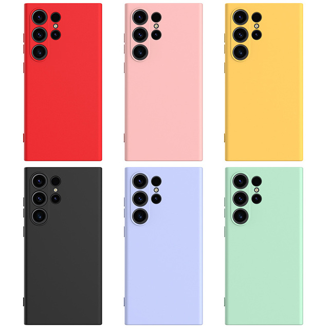 For Samsung S25 Series Liquid Silicone Phone Case with Lanyard Good Feel Dirt-resistant for Galaxy S25U Silicone Case