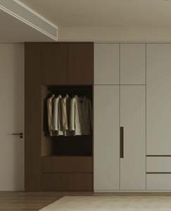 Luxury Modern Convertible <b>Wardrobe</b> Cloakroom <b>Dressing</b> <b>Table</b> European High Quality Minimalist Furniture Custom Size for Home MDF - Product Image 3