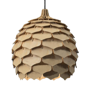 Pantalla de Lámpara de Madera Cortada con Láser, Pantalla de Lámpara de Madera Cortada con Láser en Espiral - Product Image 3