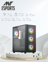 Full Tower Computer Chassis Desktop 360 Water Cooled Side Transparent Cases Gaming Atx Pc Computer Case
