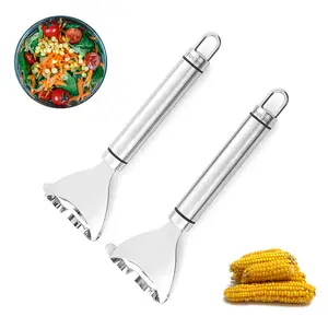 Magic Corn Peeler, Corn Stripper Corn Cob Stripper Tool ,Premium Stainless Steel Corn Thresher with Ergonomic Handle