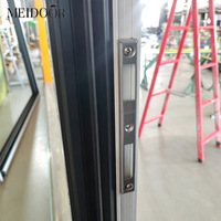Porte battante en aluminium et verre pour villa, projet résidentiel Meidoor 90, porte extérieure de patio, porte française