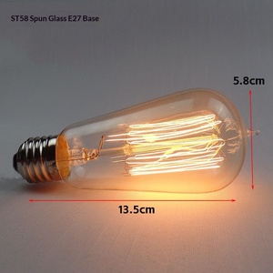 Ampoule Edison Vintage Décorative à Filament de Tungstène 40W Forme de Bougie Personnalité Nostalgique Culot E27 Ampoule à Intensité Variable 110V 220V - Product Image 6