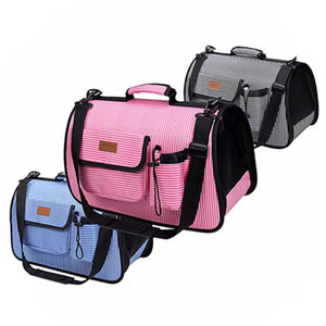 Cage with Locking Safety Zipper, <b>Waterproof</b> Portable Folding Pet Bag, Travel Carrier Cats Dogs Bag - Product Image 1