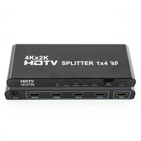 Répartiteur HDTV 4K 60Hz 2.0 1x4, compatible HDCP 2.2, 1 entrée 4 sorties, distributeur HDTV