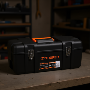 Truper CHP-23X 23-Inch Industrial Steel <b>Tool</b> <b>Box</b> with Powder Coated Finish, Waterproof, Portable, Latch Closure, 100L Capacity f - Product Image 2