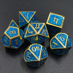 <span class=keywords><strong>Dados</strong></span> poliédricos de Metal, 7 unidades, gran oferta - Product Image 2