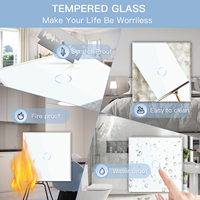 Tuya 1 2 3 4 gang 2 way mart Switch uk wifi smart touch light switches muraux zigbee 220V avec alexa