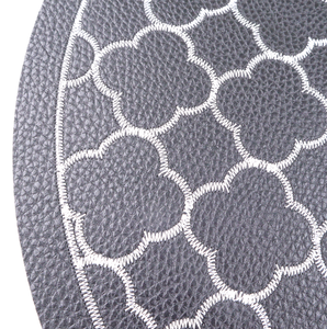 ชุดหนัง Faux ของ4สองด้านสีพีวีซี Placemat - Product Image 4