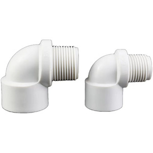 PVC bên ngoài chủ đề 90 độ khuỷu tay với dày bên trong và bên ngoài chủ đề, mở rộng phụ kiện đường ống nhựa, phụ kiện đường ống, hoàn chỉnh - Product Image 2