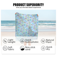 Toalla de Playa Personalizada con Logotipo Impreso a Color, Cómoda, de Microfibra, Antiarena, para Deportes Acuáticos de Verano, para Adultos