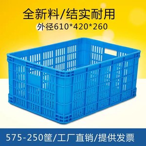 Yue Hong Plastic <b>Crates</b> 40x30x25 Cm Thickened Drop Resistant General Purpose Turnover Box For Fruits Vegetables <b>Storage</b> - Product Image 5