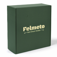 Boîte d'expédition en carton ondulé vert foncé personnalisée avec logo doré pour l'emballage de produits de literie domestique