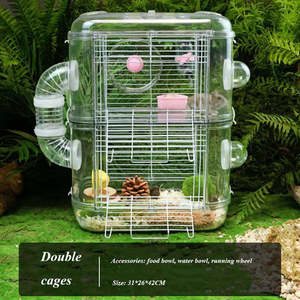 Cage à hamster en bois acrylique transparent, grande cage de hamster en bois acrylique, de haute qualité, pas cher, de luxe, personnalisée - Product Image 5